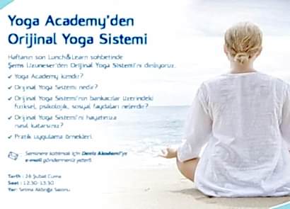 DENİZBANK - ORİJİNAL YOGA SİSTEMİ SUNUMU